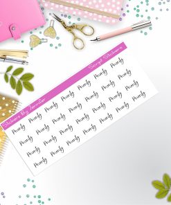 Priority Script Stickers, Typography Stickers, Planner Stickers, Journal Stickers, Functional Planner Stickers, Stationary Stickers