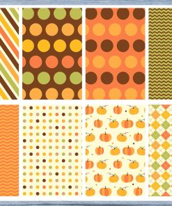 Pumpkin Dots Full Box Planner Stickers, Big Happy Planner, Erin Condren, Classic Happy Planner