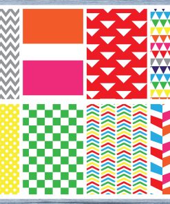 Rainbow Geometric Full Box Planner Stickers, Big Happy Planner, Erin Condren, Classic Happy Planner