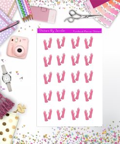Rubber Gloves  Stickers, Planner Stickers, Journal Stickers, Functional Planner Stickers, Stationary Stickers