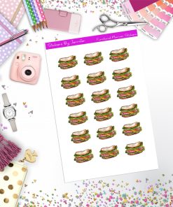 Sandwich Stickers, Planner Stickers, Journal Stickers, Functional Planner Stickers, Stationary Stickers