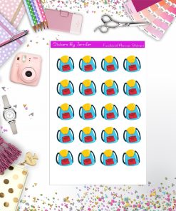 School Bag Stickers, Planner Stickers, Journal Stickers, Functional Planner Stickers, Stationary Stickers