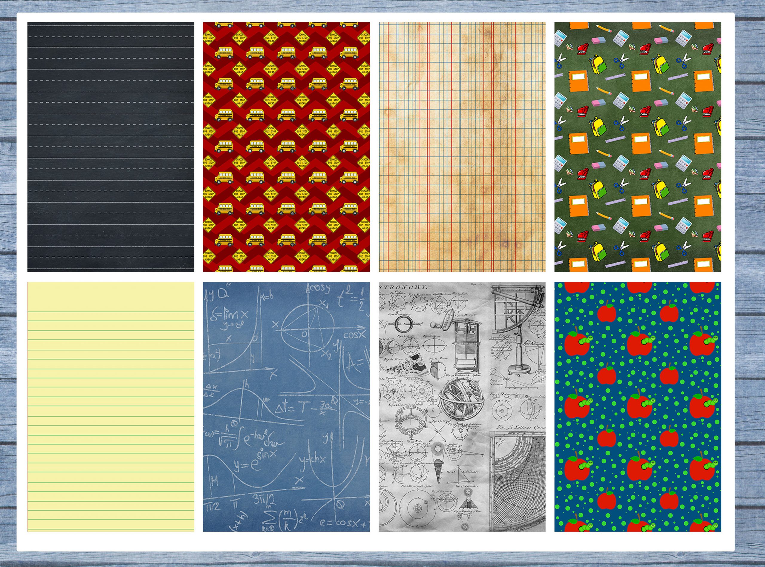 School Full Box Planner Stickers, Big Happy Planner, Erin Condren, Classic Happy Planner