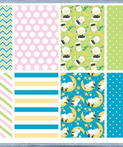 Sleep Sheep Full Box Planner Stickers, Big Happy Planner, Erin Condren, Classic Happy Planner