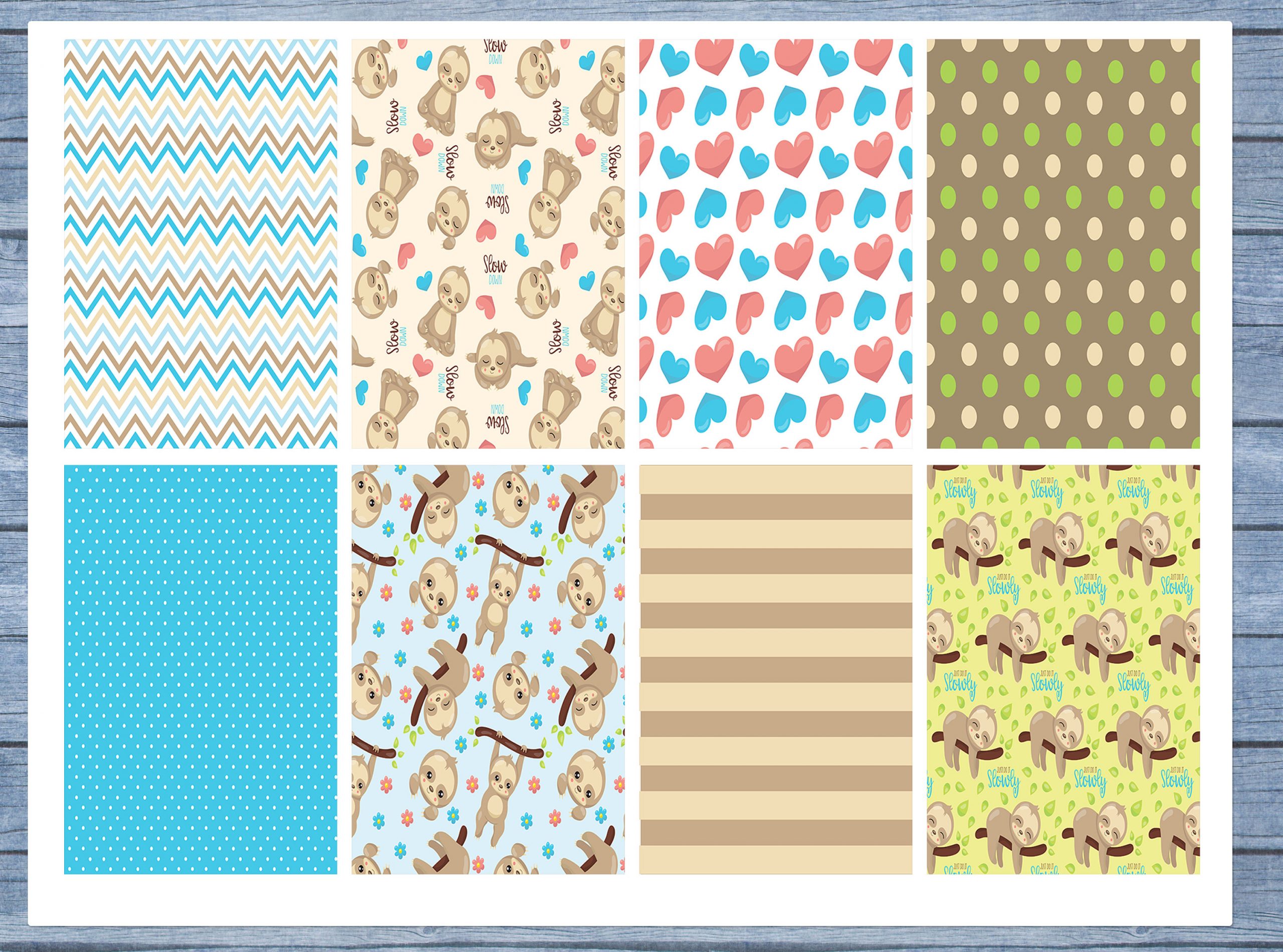 Sloth Full Box Planner Stickers, Big Happy Planner, Erin Condren, Classic Happy Planner, Mini Happy Planner