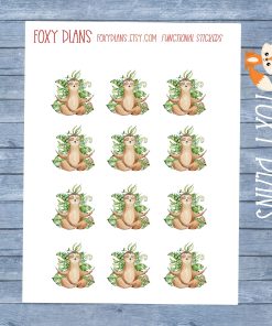 Sloth Stickers, Planner Stickers, Journal Stickers, Functional Planner Stickers, Stationary Stickers