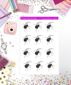 Spider Stickers, Planner Stickers, Journal Stickers, Functional Planner Stickers, Stationary Stickers
