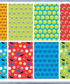 Sports Themed Full Box Planner Stickers, Big Happy Planner, Erin Condren, Classic Happy Planner, Mini Happy Planner