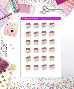 Strawberries Stickers, Planner Stickers, Journal Stickers, Functional Planner Stickers, Stationary Stickers
