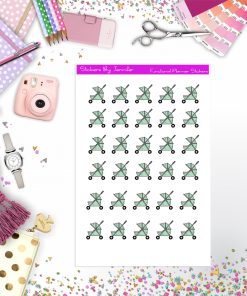 Stroller Stickers, Planner Stickers, Journal Stickers, Functional Planner Stickers, Stationary Stickers