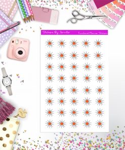 Sunny Stickers, Planner Stickers, Journal Stickers, Functional Planner Stickers, Stationary Stickers