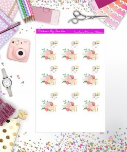 Swan Stickers, Planner Stickers, Journal Stickers, Functional Planner Stickers, Stationary Stickers