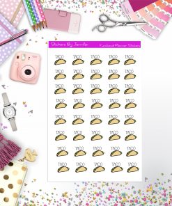 Taco Stickers, Planner Stickers, Journal Stickers, Functional Planner Stickers, Stationary Stickers