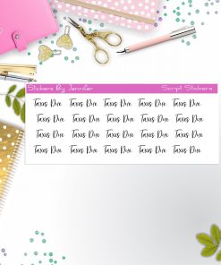 Taxes Due Script Stickers, Typography Stickers, Planner Stickers, Journal Stickers, Functional Planner Stickers, Stationary Stickers