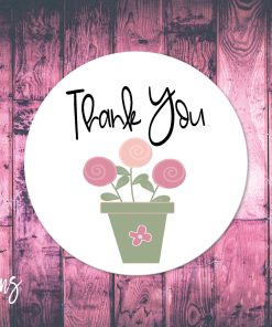 Thank You, Small Business Stickers, Circle Stickers, Stationary  Stickers, Functional Planner Stickers, Envelope Stickers