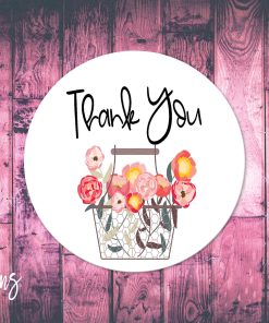 Thank You, Small Business Stickers, Circle Stickers, Stationary Stickers, Functional Planner Stickers, Envelope Stickers