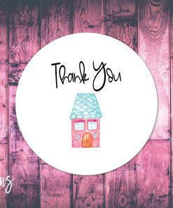 Thank You, Small Business Stickers, Circle Stickers, Stationary  Stickers, Functional Planner Stickers, Envelope Stickers