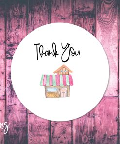 Thank You, Small Business Stickers, Circle Stickers, Stationary  Stickers, Functional Planner Stickers, Envelope Stickers