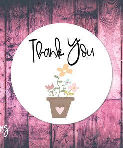 Thank You, Small Business Stickers, Circle Stickers, Stationary  Stickers, Functional Planner Stickers, Envelope Stickers