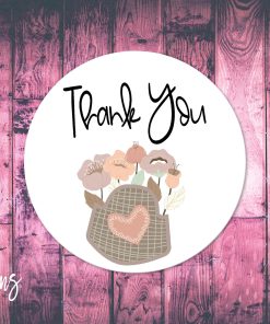 Thank You, Small Business Stickers, Circle Stickers, Stationary  Stickers, Functional Planner Stickers, Envelope Stickers