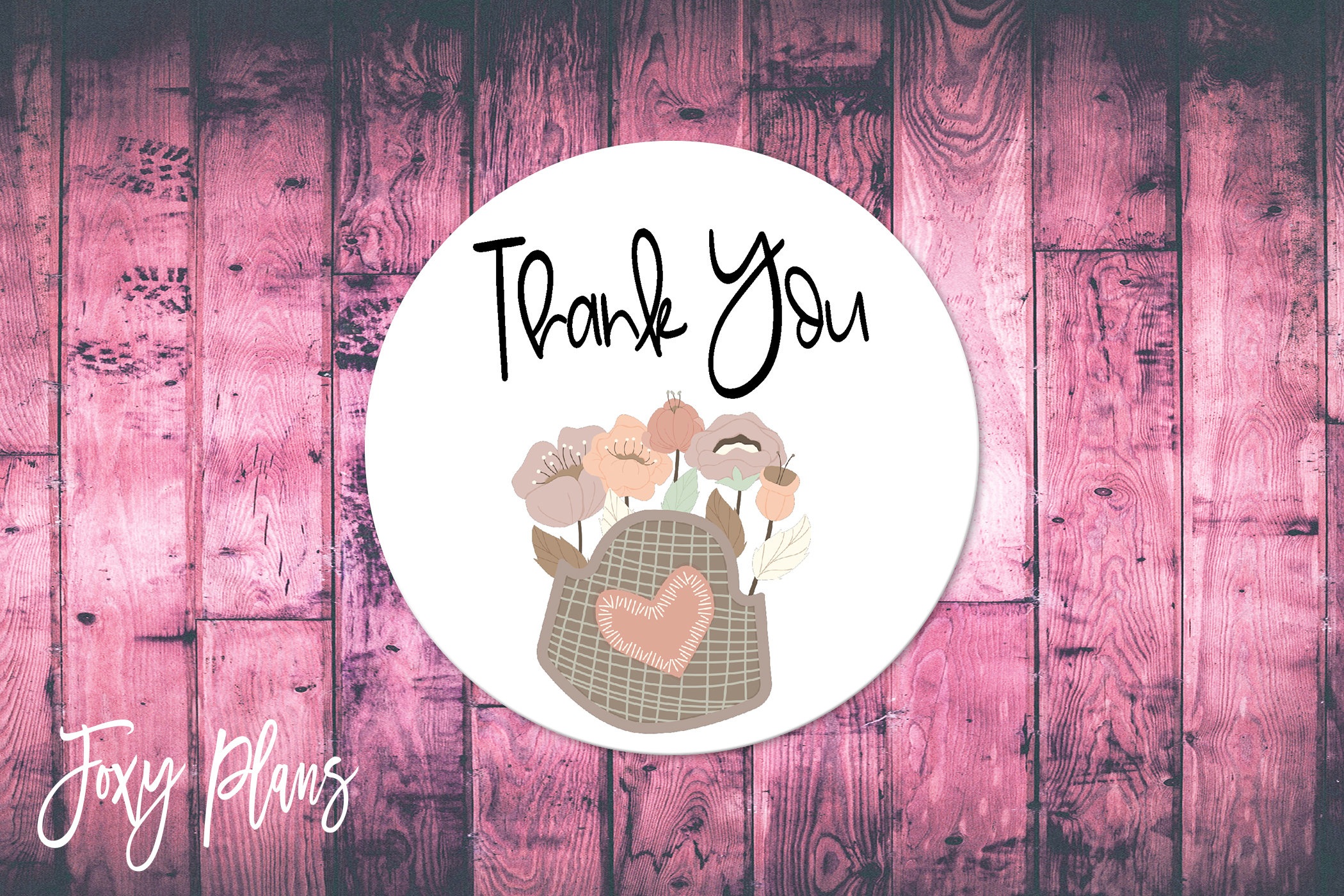 Thank You, Small Business Stickers, Circle Stickers, Stationary Stickers, Functional Planner Stickers, Envelope Stickers