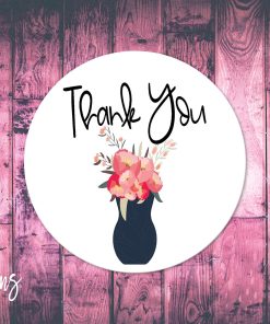 Thank You, Small Business Stickers, Circle Stickers, Stationary Stickers, Functional Planner Stickers, Envelope Stickers