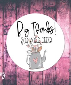 Thank You, Small Business Stickers, Circle Stickers, Stationary Stickers, Functional Planner Stickers, Envelope Stickers