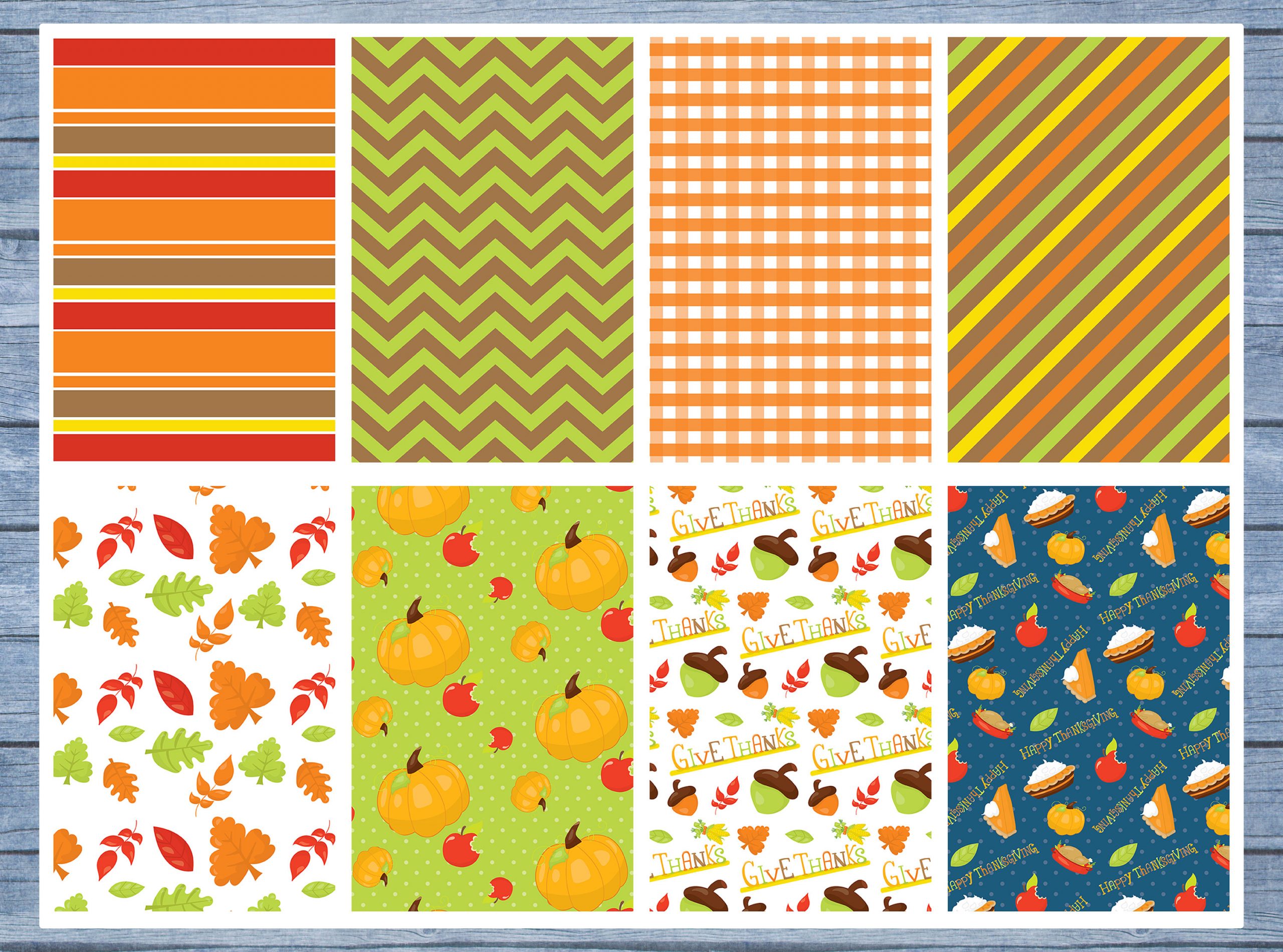 Thanksgiving Full Box Planner Stickers, Big Happy Planner, Erin Condren, Classic Happy Planner