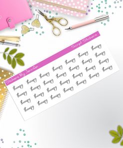 Therapy Script Stickers, Typography Stickers, Planner Stickers, Journal Stickers, Functional Planner Stickers, Stationary Stickers