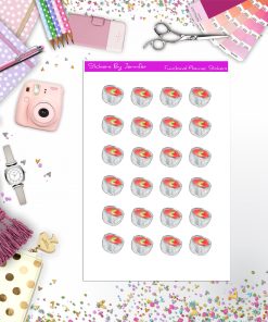 Tomato Soup Stickers, Planner Stickers, Journal Stickers, Functional Planner Stickers, Stationary Stickers