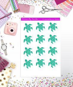 Turtle Stickers, Planner Stickers, Journal Stickers, Functional Planner Stickers, Stationary Stickers