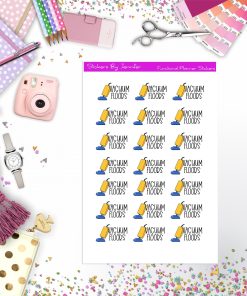 Vacuum Floors Stickers, Planner Stickers, Journal Stickers, Functional Planner Stickers, Stationary Stickers