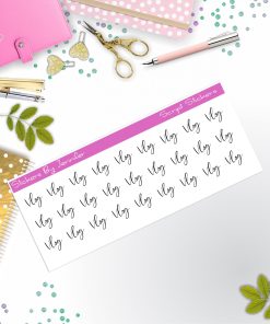 Vlog Script Stickers, Typography Stickers, Planner Stickers, Journal Stickers, Functional Planner Stickers, Stationary Stickers