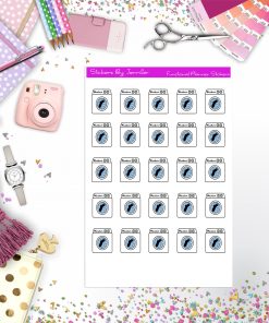 Washing Machine Stickers, Planner Stickers, Journal Stickers, Functional Planner Stickers, Stationary Stickers