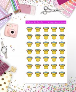 Water Bucket Stickers, Planner Stickers, Journal Stickers, Functional Planner Stickers, Stationary Stickers