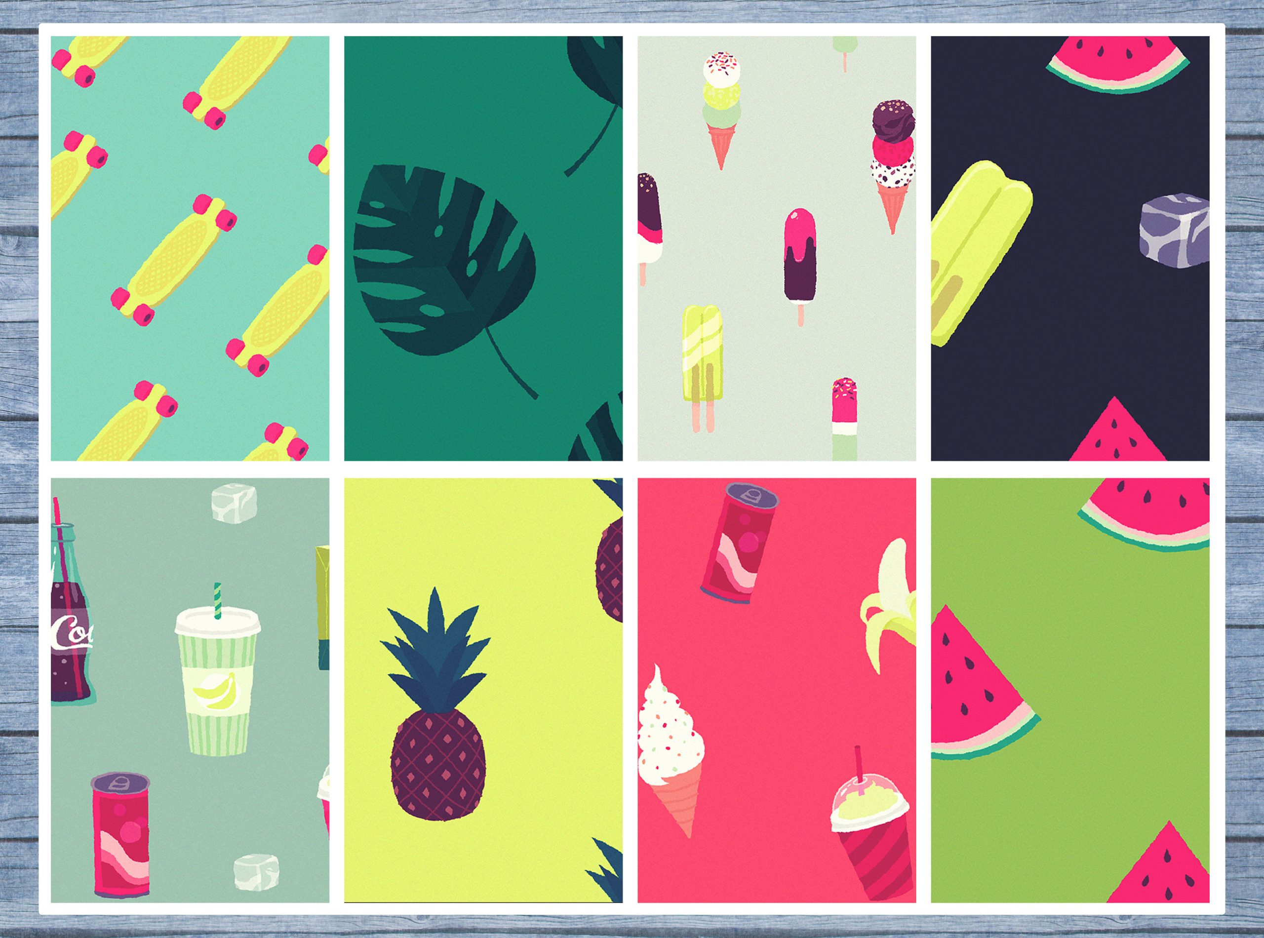 Watermelon Popsicle Full Box Planner Stickers, Big Happy Planner, Erin Condren, Classic Happy Planner