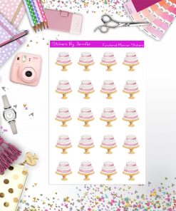Wedding Cake Stickers, Planner Stickers, Journal Stickers, Functional Planner Stickers, Stationary Stickers
