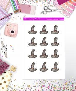 Witch Hat Stickers, Planner Stickers, Journal Stickers, Functional Planner Stickers, Stationary Stickers