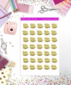 Avocado Egg Toast Planner Stickers