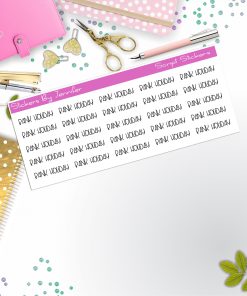 Bank Holiday Script Stickers, Typography Stickers, Planner Stickers