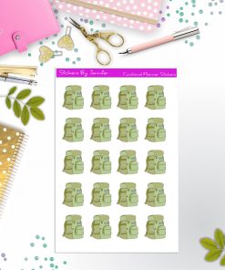 Camping Bag Planner Stickers
