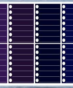 Checklist Lined Full Box Planner Stickers, Full Box Planner Stickers, Functional Planner Stickers, Journal Stickers, Stationary Stickers,