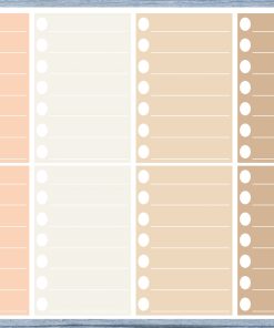 Checklist Lined Full Box Planner Stickers, Full Box Planner Stickers, Functional Planner Stickers, Journal Stickers, Stationary Stickers,