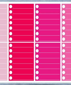 Checklist Lined Full Box Planner Stickers, Full Box Planner Stickers, Functional Planner Stickers, Journal Stickers, Stationary Stickers,