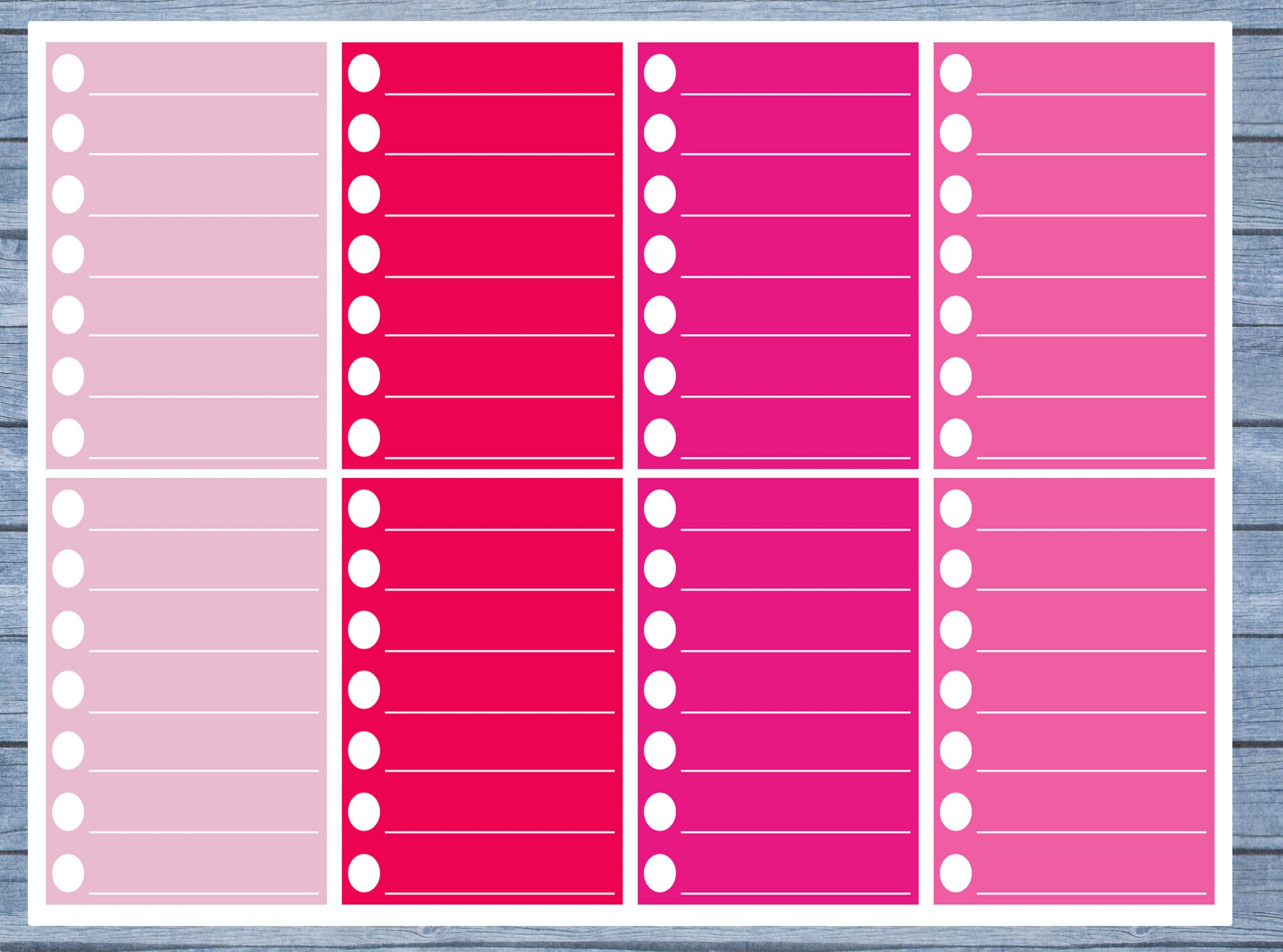 Checklist Lined Full Box Planner Stickers, Full Box Planner Stickers, Functional Planner Stickers, Journal Stickers, Stationary Stickers,