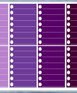 Checklist Lined Full Box Planner Stickers, Full Box Planner Stickers, Functional Planner Stickers, Journal Stickers, Stationary Stickers,