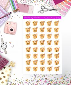 Chinese Food, Fast Food Planner Stickers