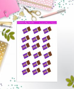 Chocolate Bar Planner Stickers