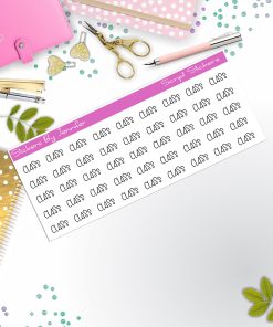 Class Script Stickers, Typography Stickers, Planner Stickers