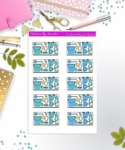 Cleaning Flat lay Planner Stickers